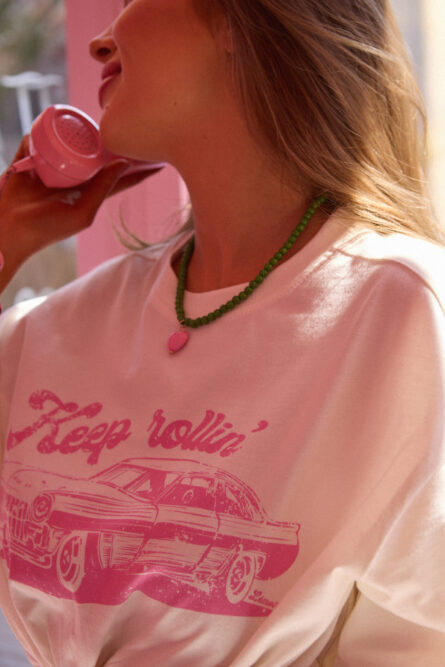 T-Shirt Lulu Pink Ride - obrazek 9